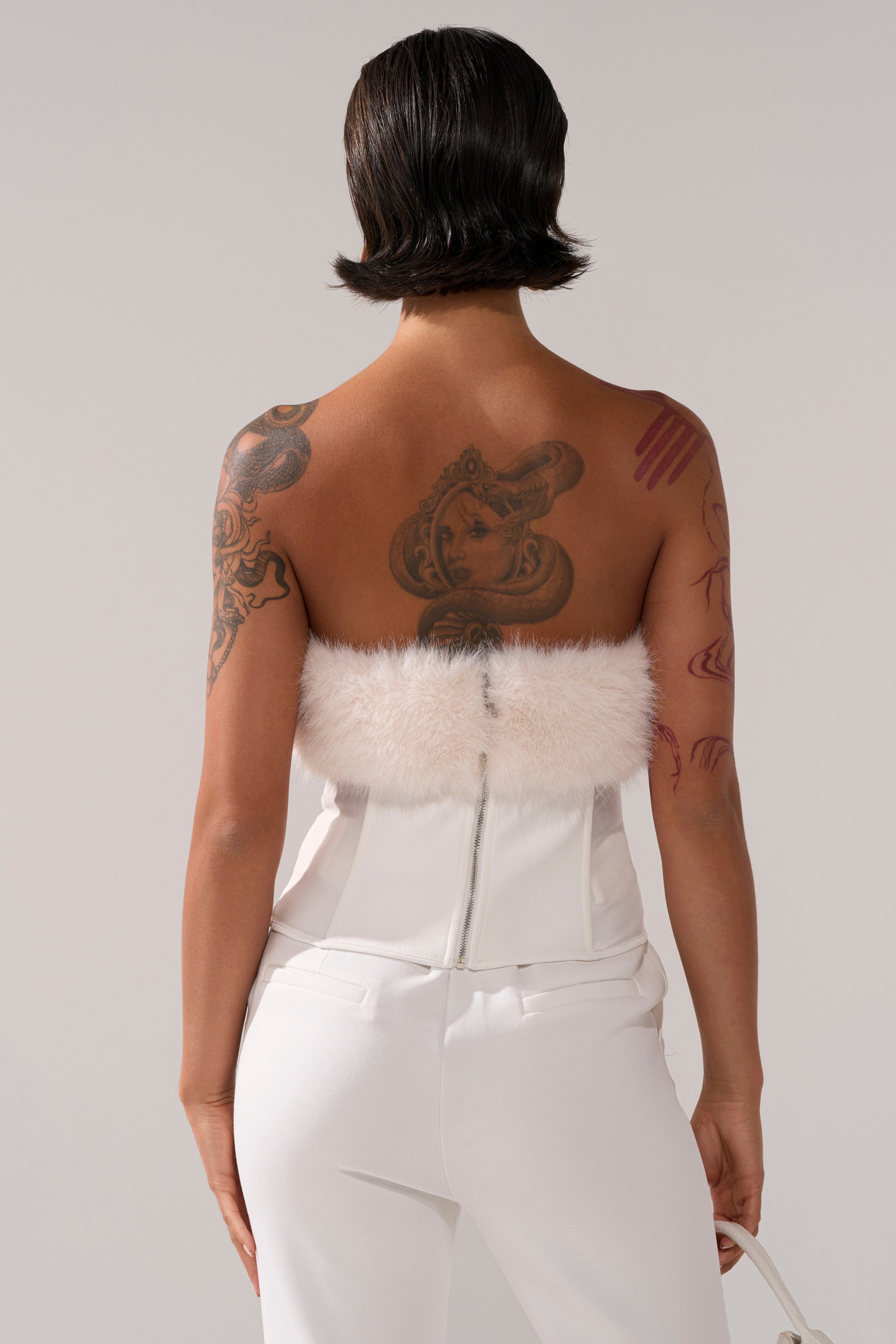 SNOW BUNNY CORSET WITH FUR