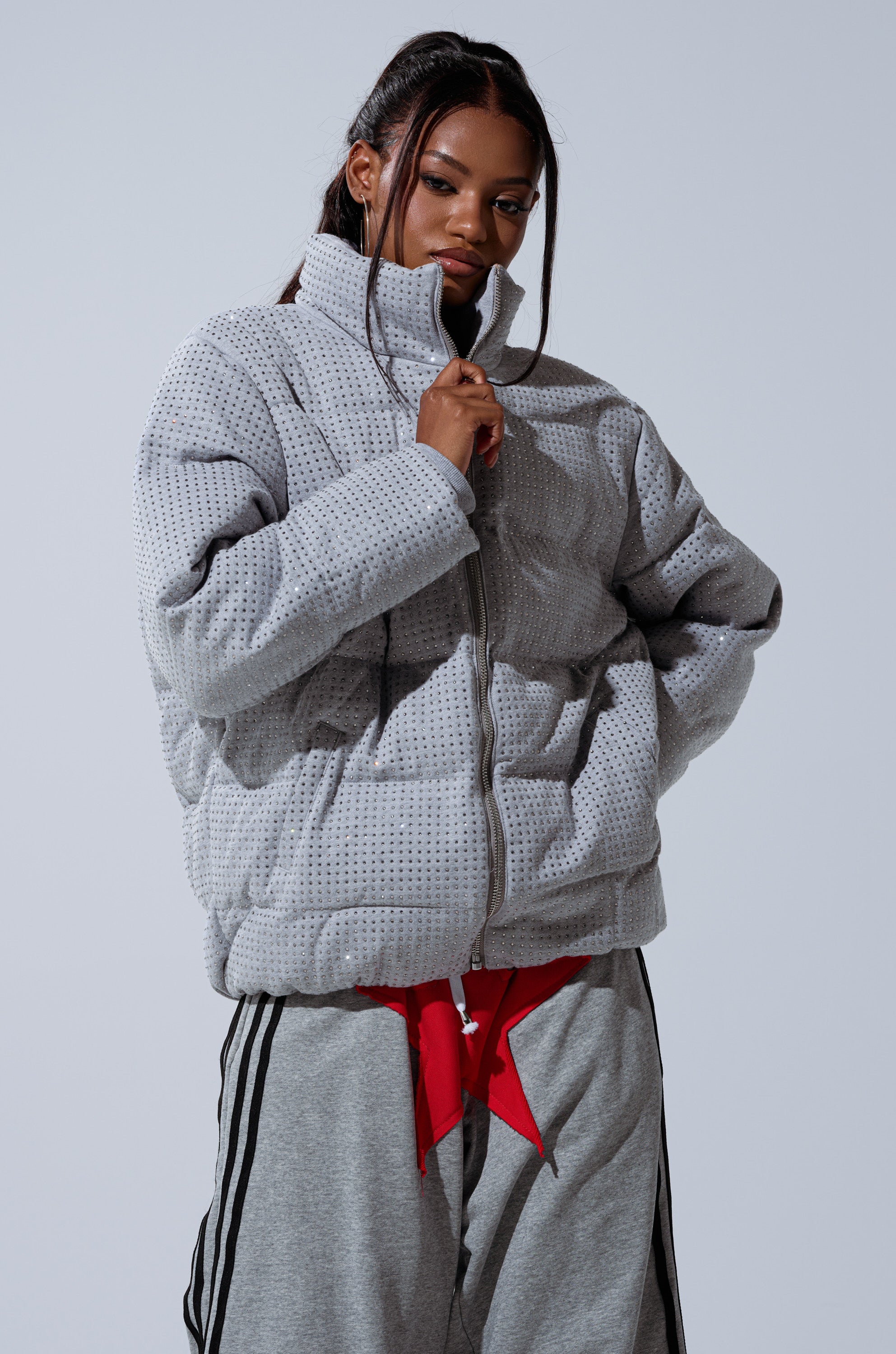 HOUDINI MID RHINESTONE PUFFER