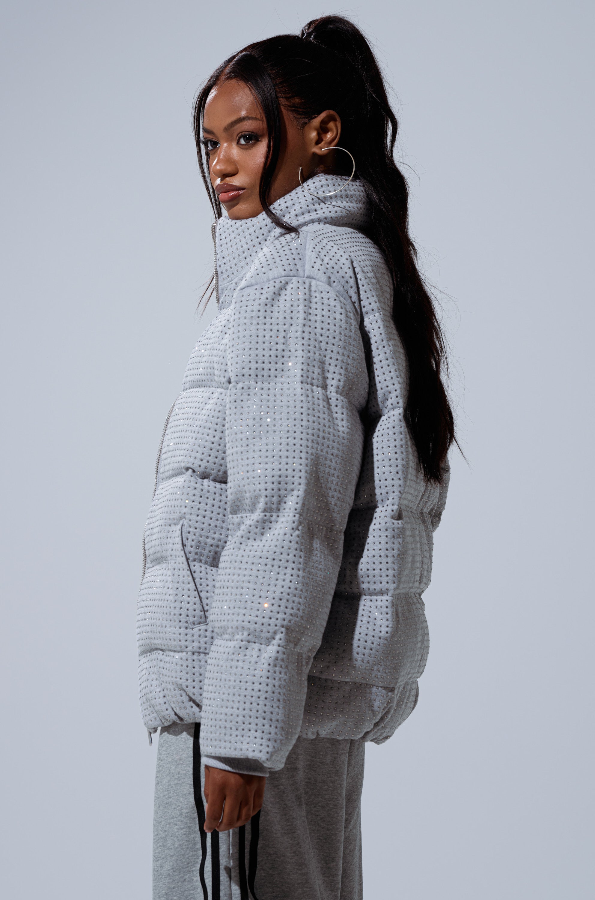 HOUDINI MID RHINESTONE PUFFER