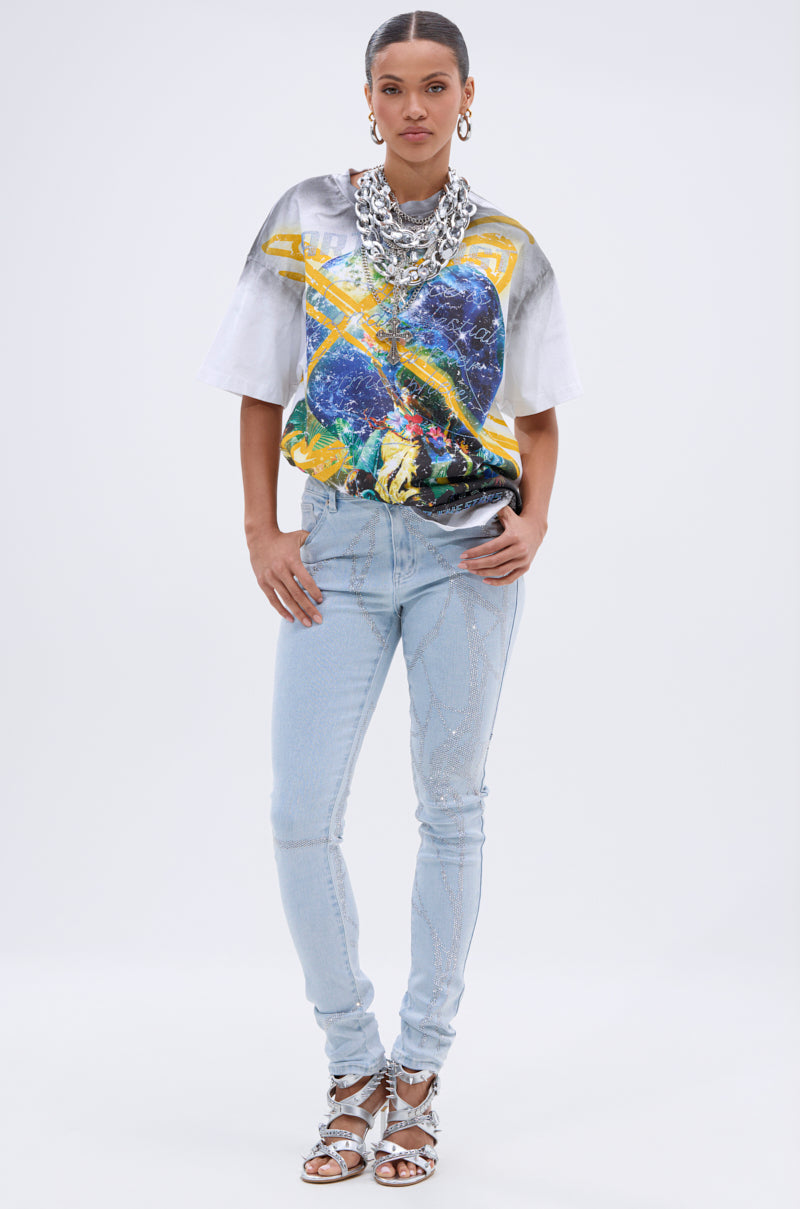 SPIDER GIRL SKINNY DENIM