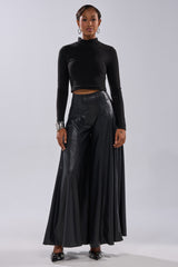 GALAXY FAUX LEATHER TROUSER