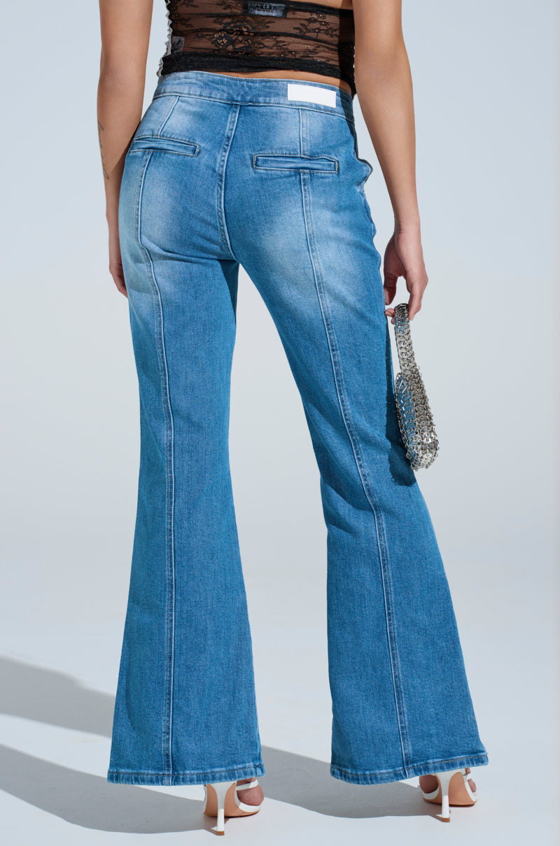 SPLIT HEM BOOTCUT TROUSER JEAN