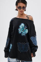 WORLD'S BEST EX GIRLFRINED OVERSIZED SWEATSHIRT