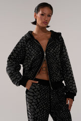 SNEAKY LITTLE SNAKE ZIP UP SWEATSHIRT