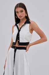 VIVI BUTTON DOWN BLOUSE