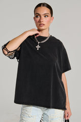 SOMEONE YOU KNOW SHIRT WITH CUTOUTS ON BACK