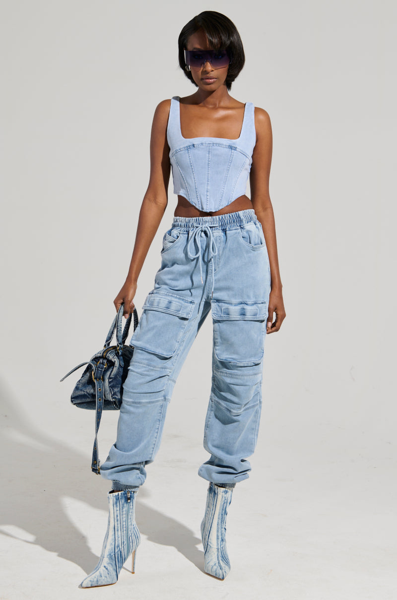 STAY COOL DENIM CORSET