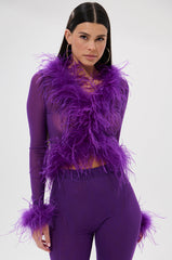 PUMPED UP FEATHER BLOUSE
