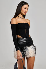 WINTER BAE OFF THE SHOULDER CORSET