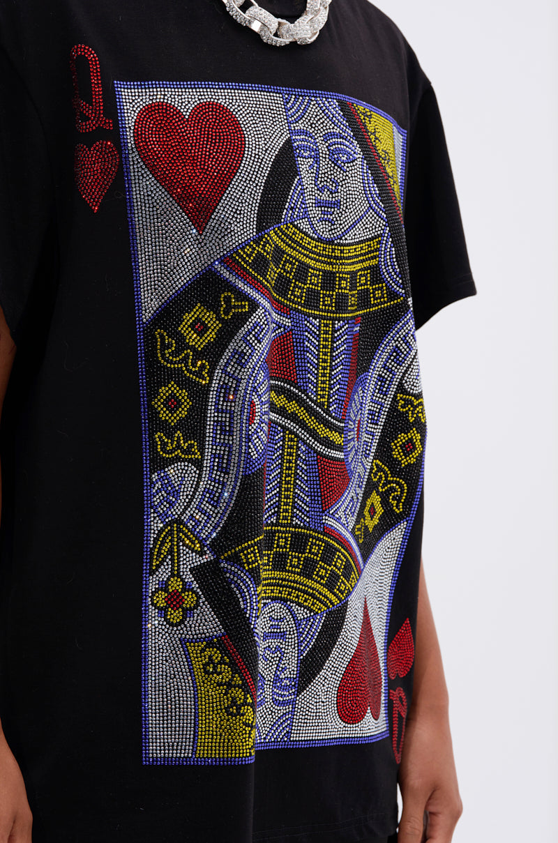 THE REAL QUEEN OF HEARTS OVERSIZED TEE