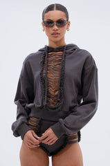 STRESSED AND DISTRESSED SWEATSHIRT