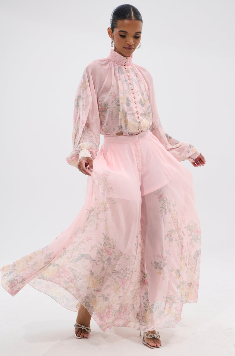 SIENNA FLORAL BUTTON DOWN BLOUSE