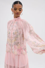 SIENNA FLORAL BUTTON DOWN BLOUSE