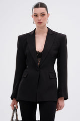 PERFECT FIT BLAZER IN BLACK
