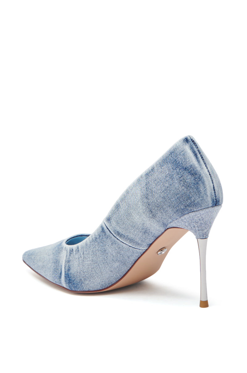 AZALEA WANG KEATON DENIM STILETTO PUMP
