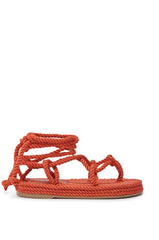 AKIRA KEONA ORANGE ROPE FLAT SANDAL
