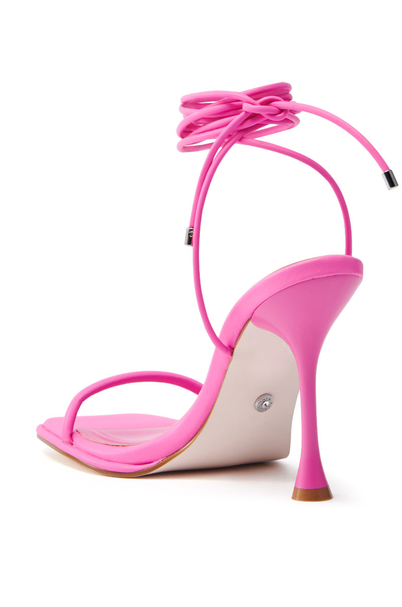 AZALEA WANG KOHINOOR PINK BOOTIE STILETTO