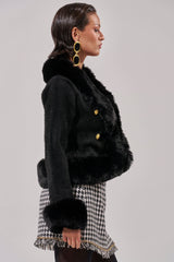SOFT TOUCH CARDIGAN IN BLACK