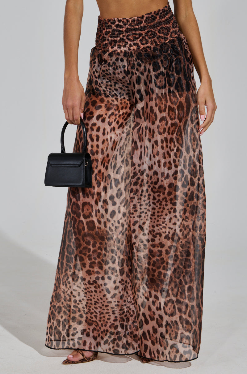 CHEETAH GIRL PALAZZO PANT