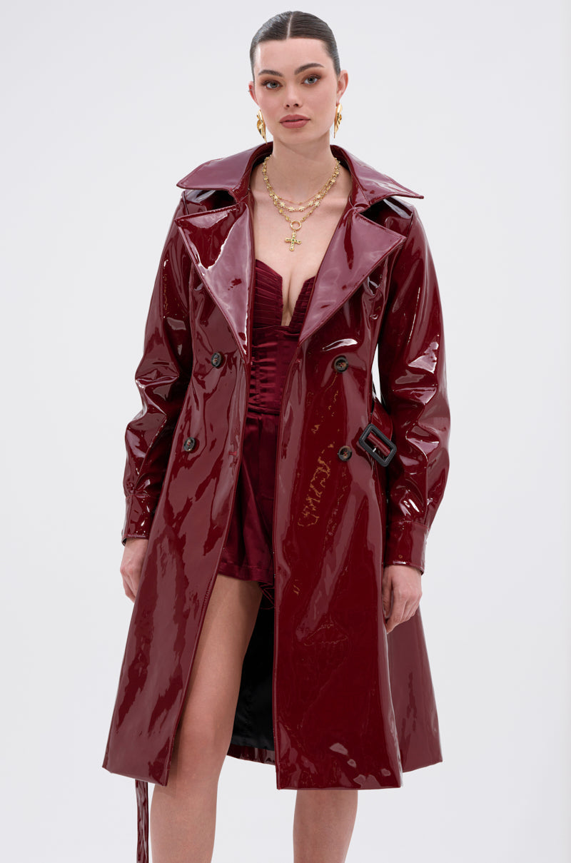 MITICA PATENT TRENCH COAT