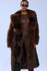 TELLURIDE FAUX FUR IN BROWN