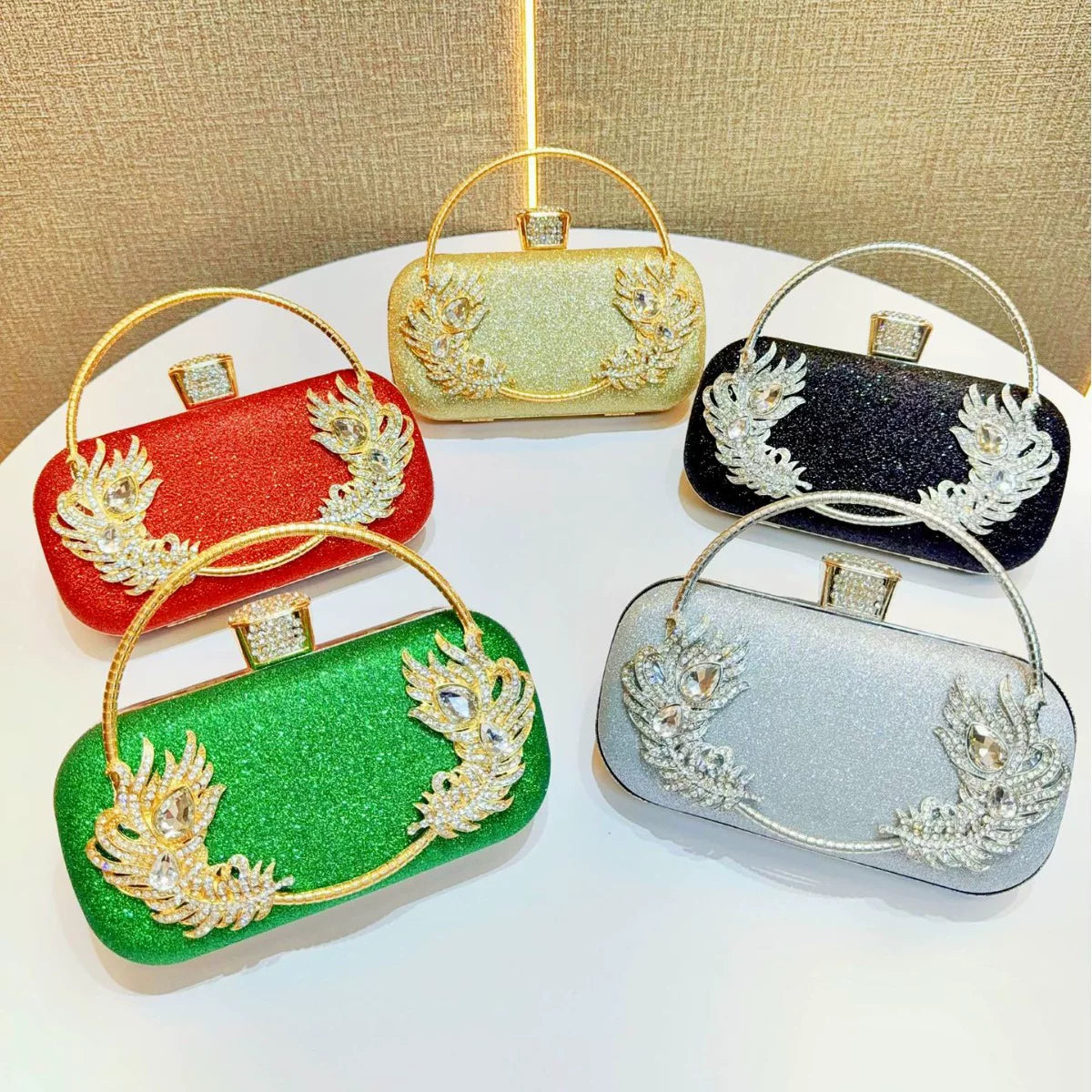 Rhinestone Evening Clutch for Women – Formal Banquet & Wedding Handbag