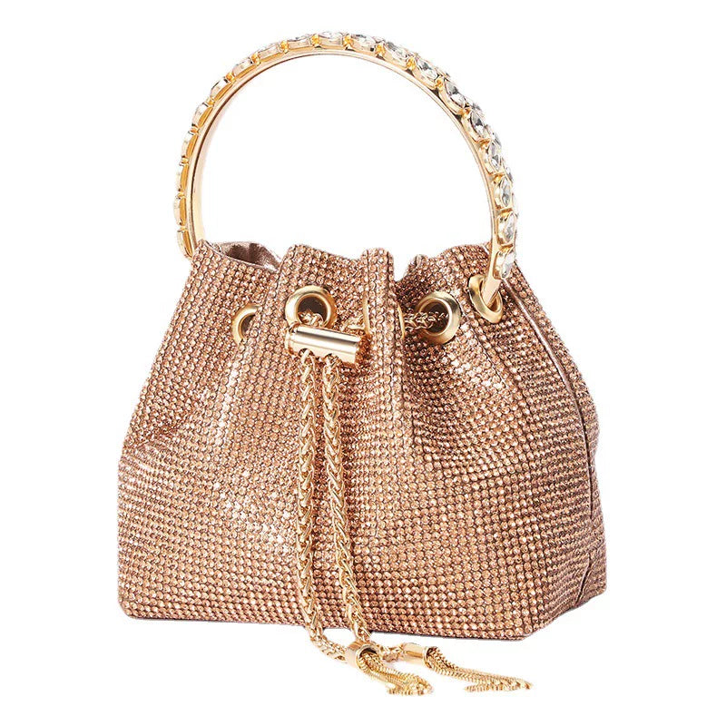 New High-End Diamond Clutch Bag for Women – Chain Evening Banquet Dinner Bag
