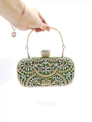 Rhinestone Evening Clutch for Women – Formal Banquet & Wedding Handbag