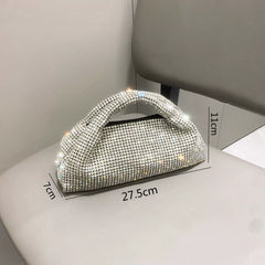 European and American Rhinestone Handbag – New Chain Shoulder and Crossbody Bag for Women
