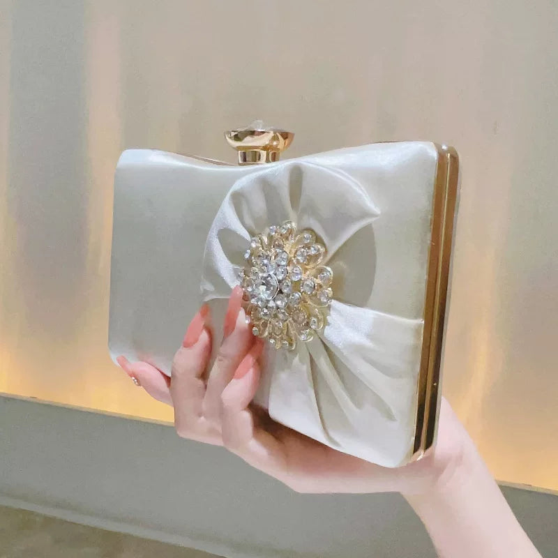 Elegant Diamond-Encrusted Evening Clutch Bag – Retro Fairy Small Shoulder Bag for Ladies