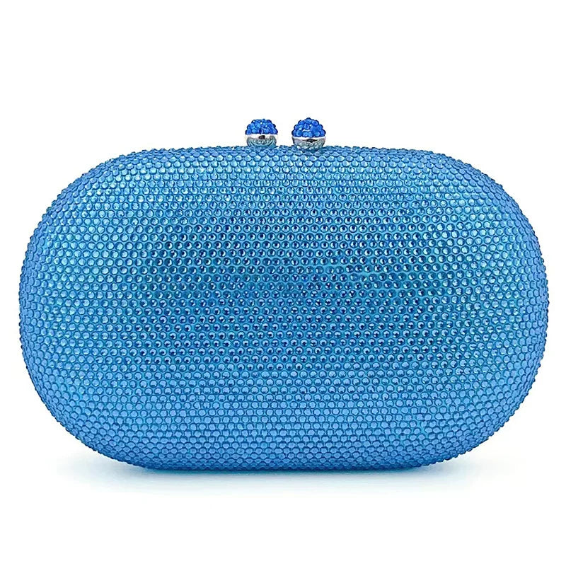 Crystal Diamond Evening Clutch Bag – Sparkling European and American Small Purse for Dinner and Party Dresses