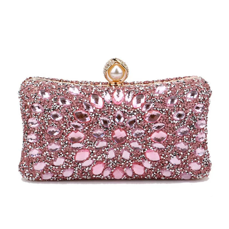 Diamond-Encrusted Evening Clutch for Dinner and Banquet