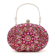 Rhinestone Evening Clutch Bag for Women – Formal Dinner and Banquet Handbag