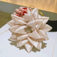 Flower Girl Bag – Champagne Apricot Evening Handbag, Retro Style Cheongsam & Fairy Bag