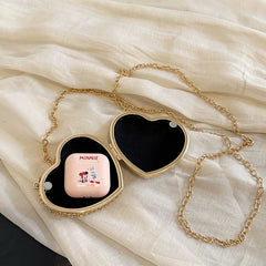 Heart-Shaped Rhinestone Evening Bag for Women – Shoulder & Crossbody Party Clutch