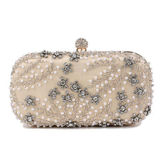 Popular Small Square Bag Embroidered Evening Bag Ladies Dress Banquet Bag Evening Clutch Bag