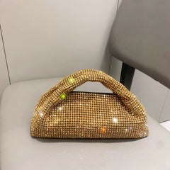European and American Rhinestone Handbag – New Chain Shoulder and Crossbody Bag for Women