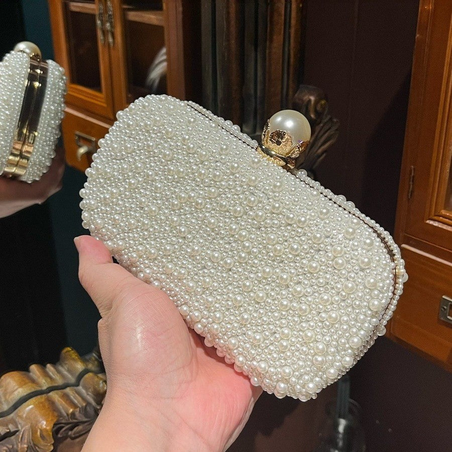 Pearl Evening Clutch for Dinner and Banquet, Ideal for Cheongsam and Formal Dresses