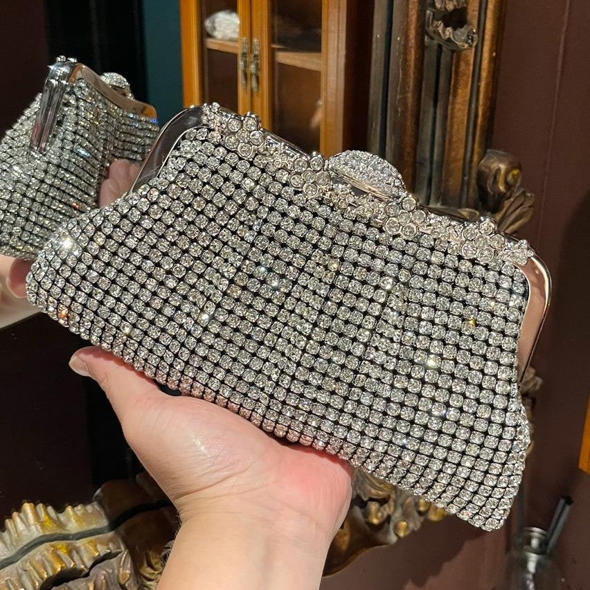2026 New Luxurious Rhinestone Dinner Bag Celebrity Handbag Bridal Wedding Bag Dress Bag Inlaid With Diamond Banquet Clutch For Women