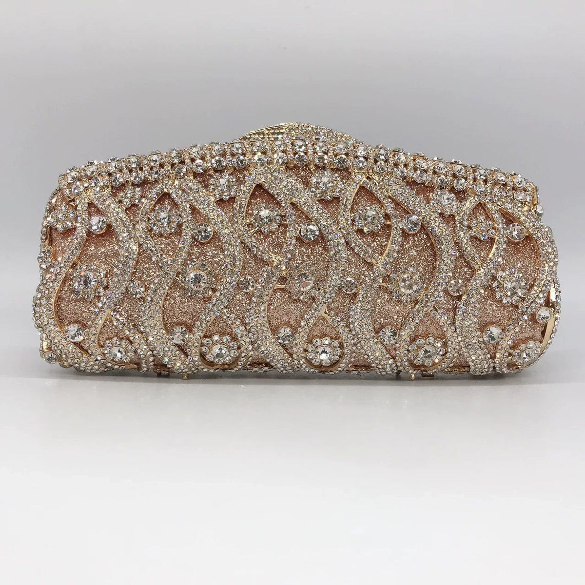 Diamond-Encrusted Dinner Bag – Full Rhinestone Clutch with Chain, European and American Banquet Bag for Women