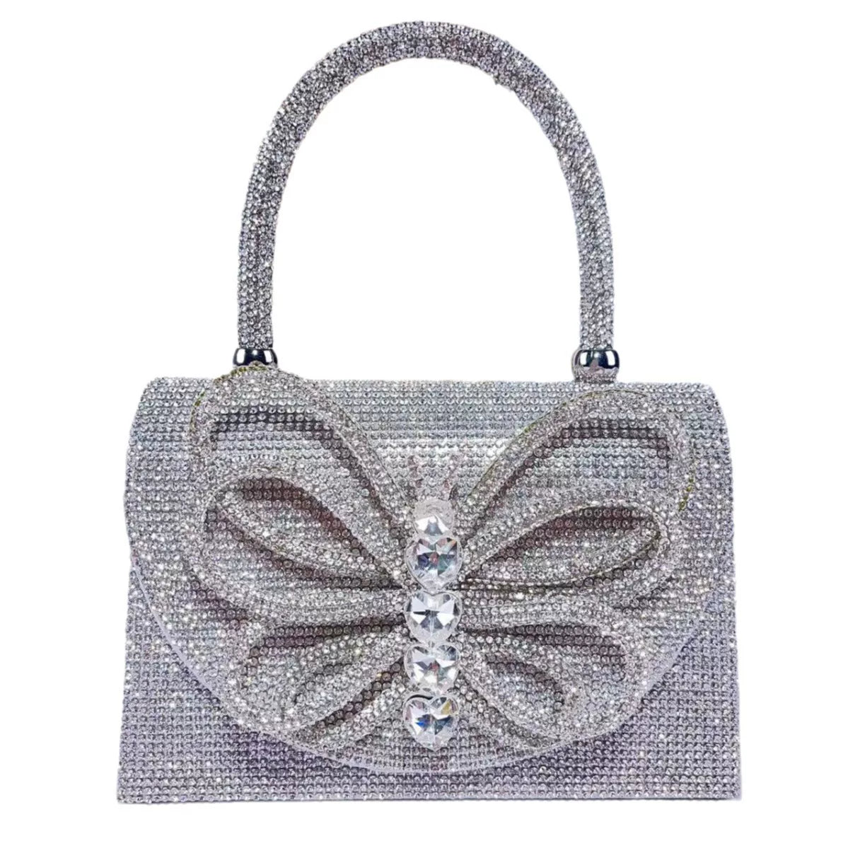 Diamond-Encrusted Rhinestone Butterfly Banquet Bag – Evening Party Clutch, Wholesale