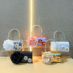New Cross-Border Floral Shoulder Bag for Women – Elegant Wedding and Party Evening Bag