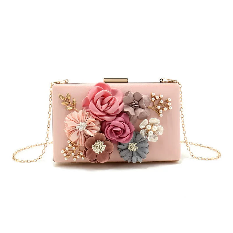Fashion Flower Evening Bag – Elegant Women’s Banquet Clutch for Evening Wear