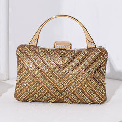 Vintage Style Rhinestone Evening Clutch for Women – Formal Banquet Handbag