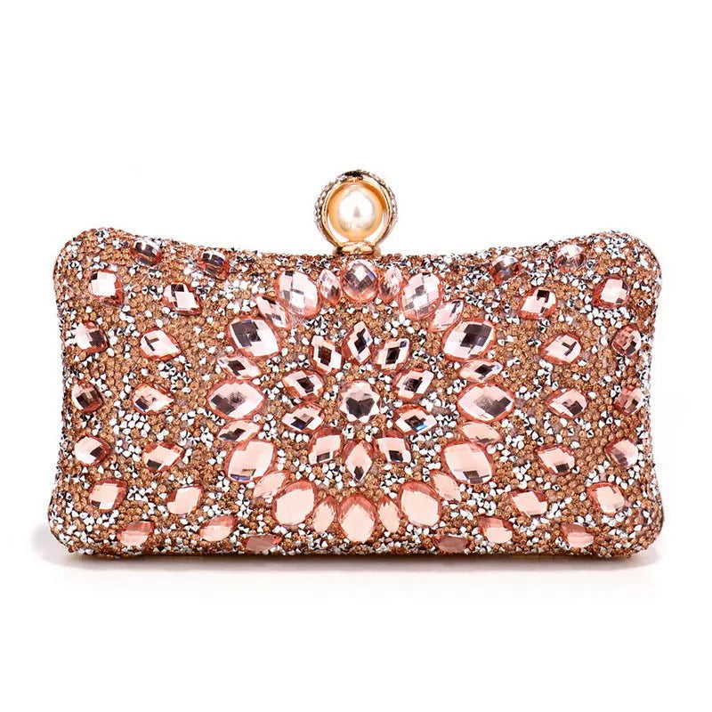 Rhinestone Evening Clutch for Women – Formal Banquet & Wedding Handbag
