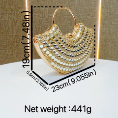 Rhinestone Evening Shoulder Bag for Women – Small Crossbody Handbag for Formal Events