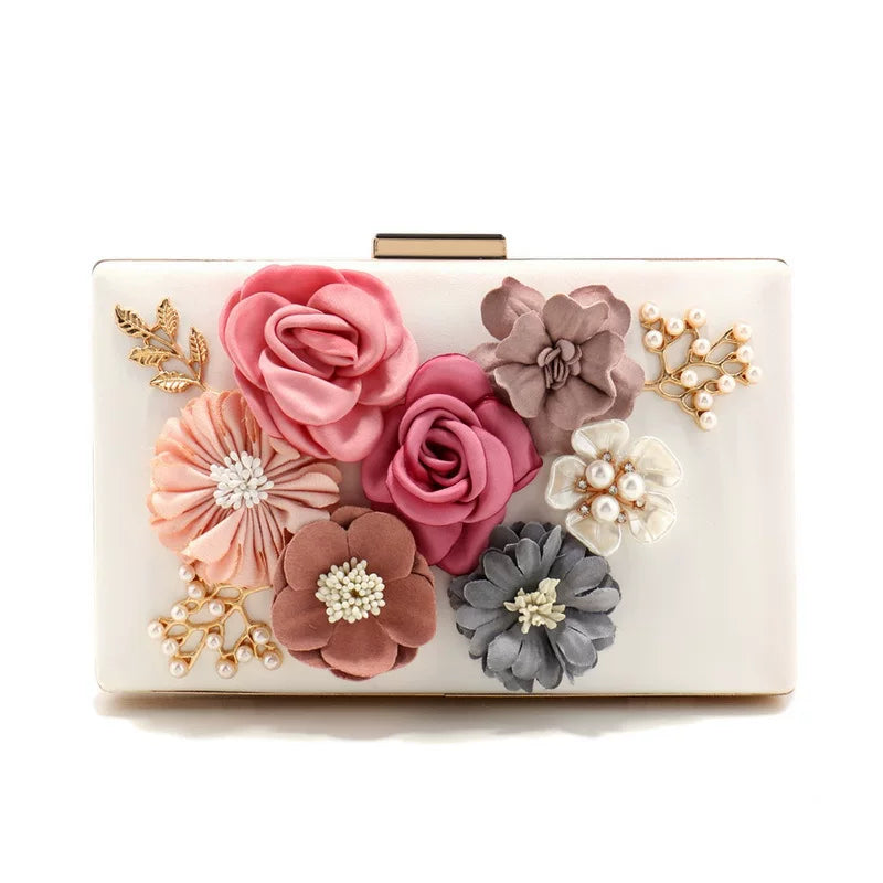 Fashion Flower Evening Bag – Elegant Women’s Banquet Clutch for Evening Wear