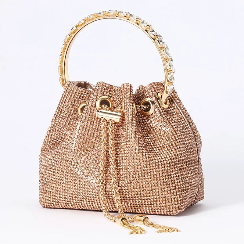 New High-End Diamond Clutch Bag for Women – Chain Evening Banquet Dinner Bag
