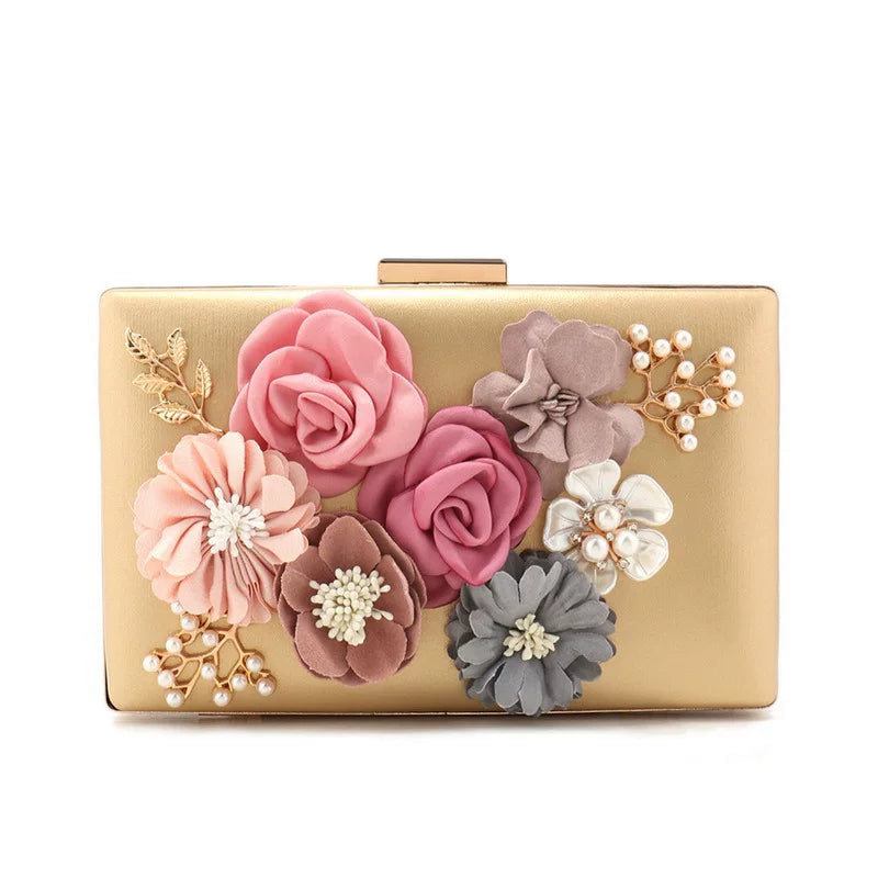 Fashion Flower Evening Bag – Elegant Women’s Banquet Clutch for Evening Wear