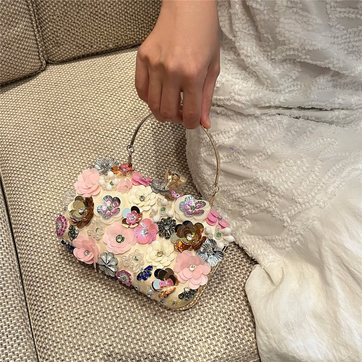 Rose Crossbody Bag for Women – Perfect for Wedding and Banquet